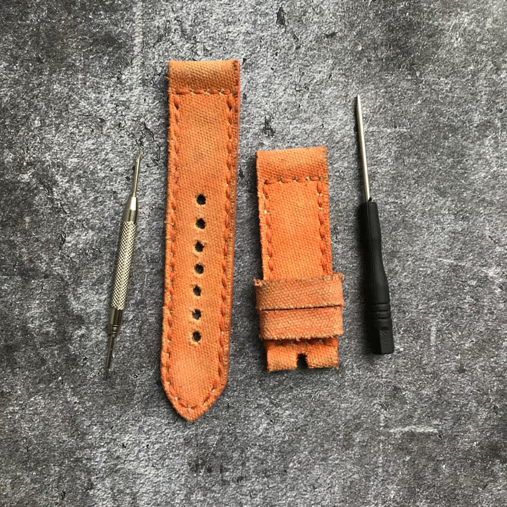 Omega Straps - Canvas Orange No. 2