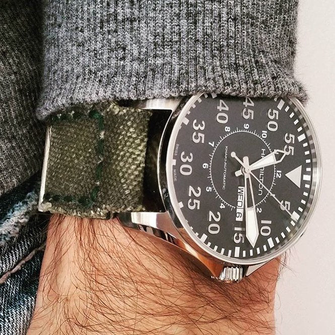 Hamilton Straps - Canvas Verte