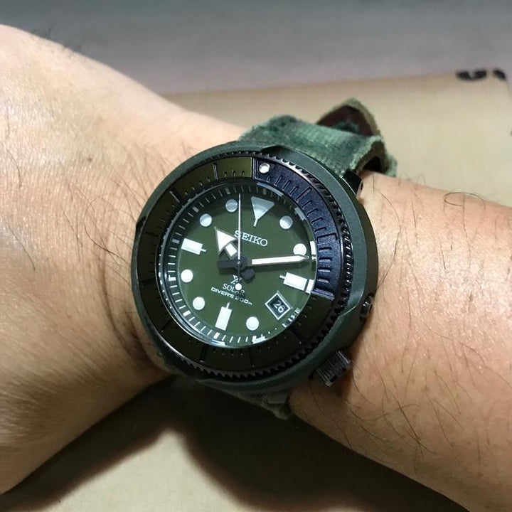 Seiko Straps - Canvas Verte