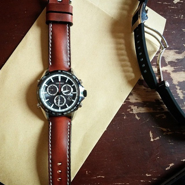 Seiko Straps - Deep Red