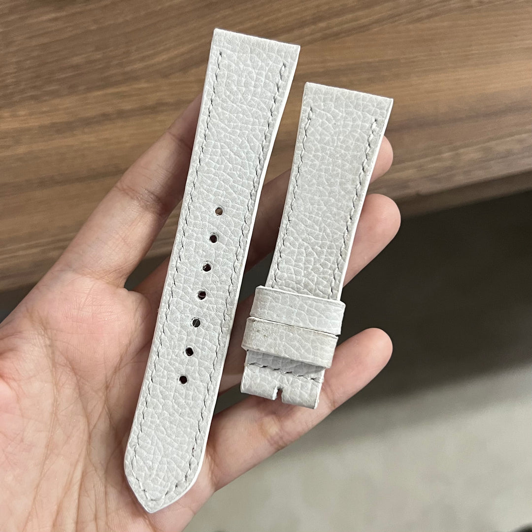 Tudor Straps - Pebble White