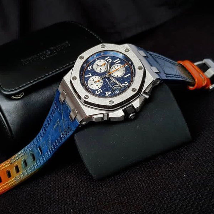 Audemars Piguet Straps - AP Blue Orange Patina Scritto