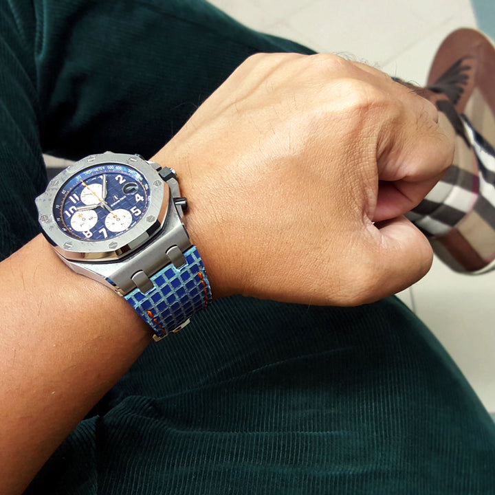 Audemars Piguet Straps - AP Chessboard Blue