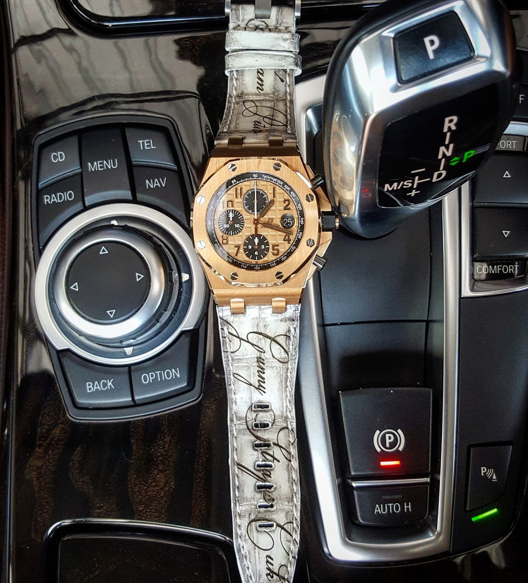 Audemars Piguet Straps - AP Ivory Croco with Scritto