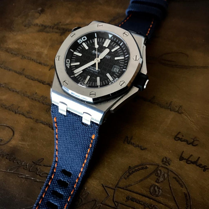 Audemars Piguet Straps - AP Japanese Canvas Royal Blue