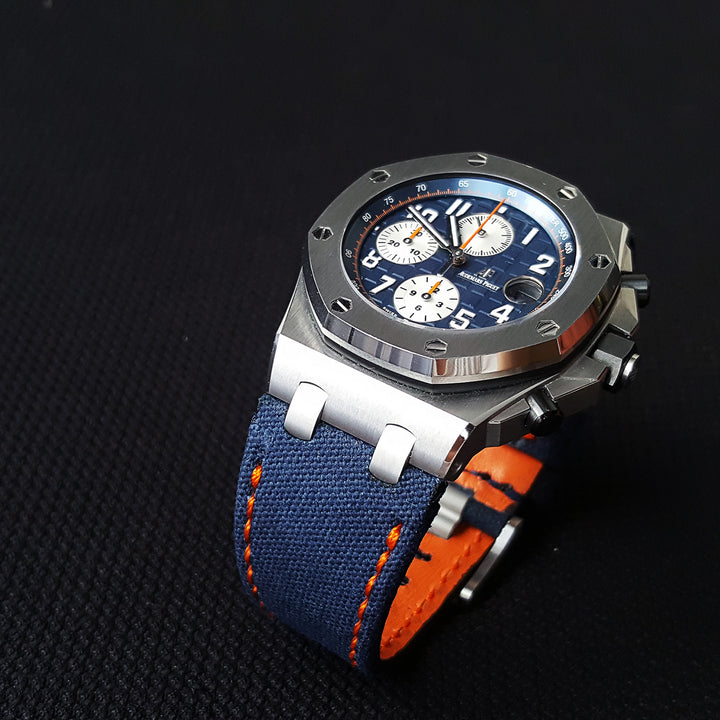 Ready stock AP ROO 42mm - AP Japanese Canvas Royal Blue