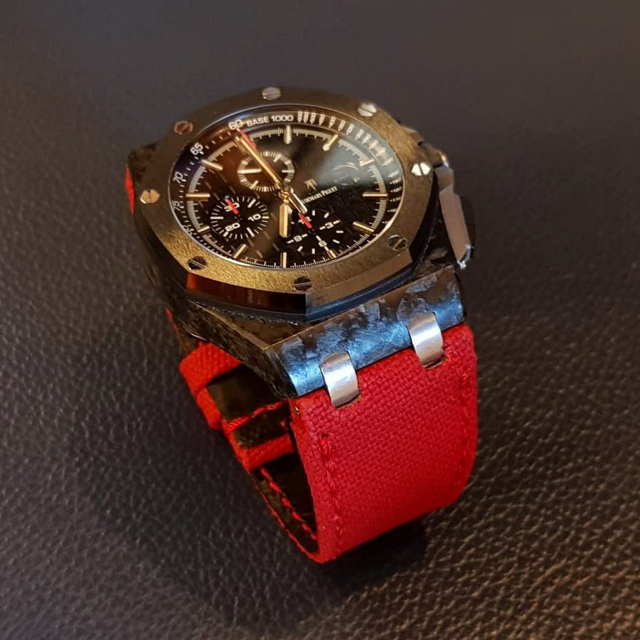 Audemars Piguet Straps - AP Japanese Canvas Red