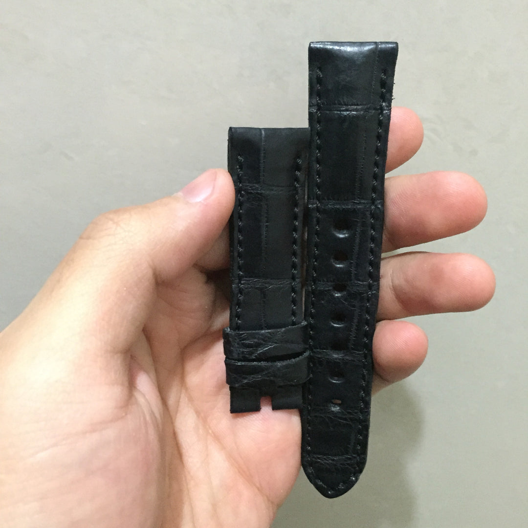 Patek Philippe Straps - Croco Black