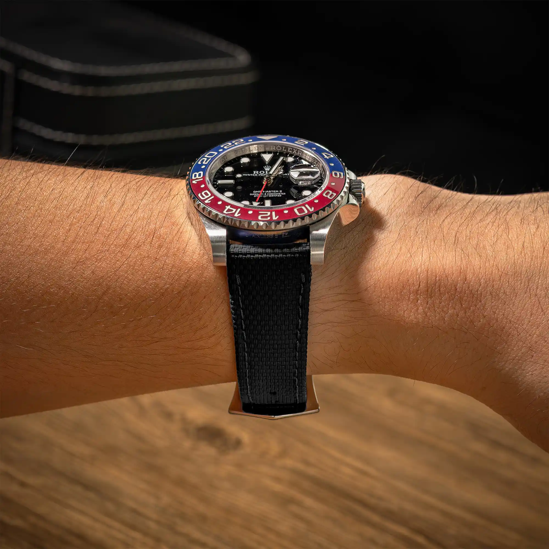 Rolex Straps - Black Sailcloth