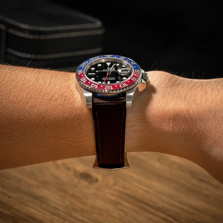 Rolex Straps - Brown Sailcloth