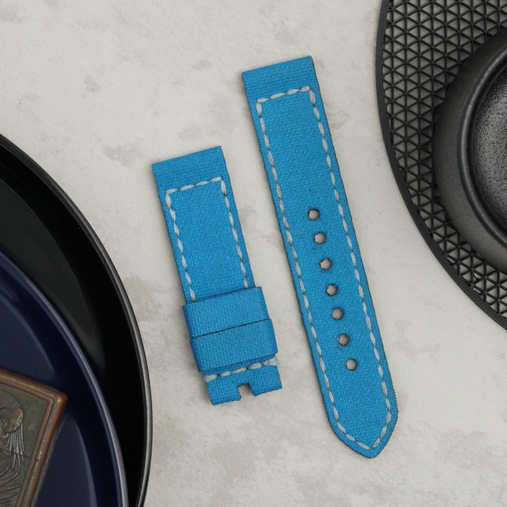 Breitling Straps - Canvas Aqua Blue
