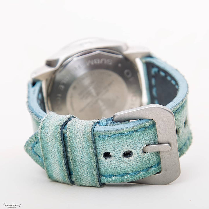 Panerai Submersible Straps - Canvas Cyan No. 5