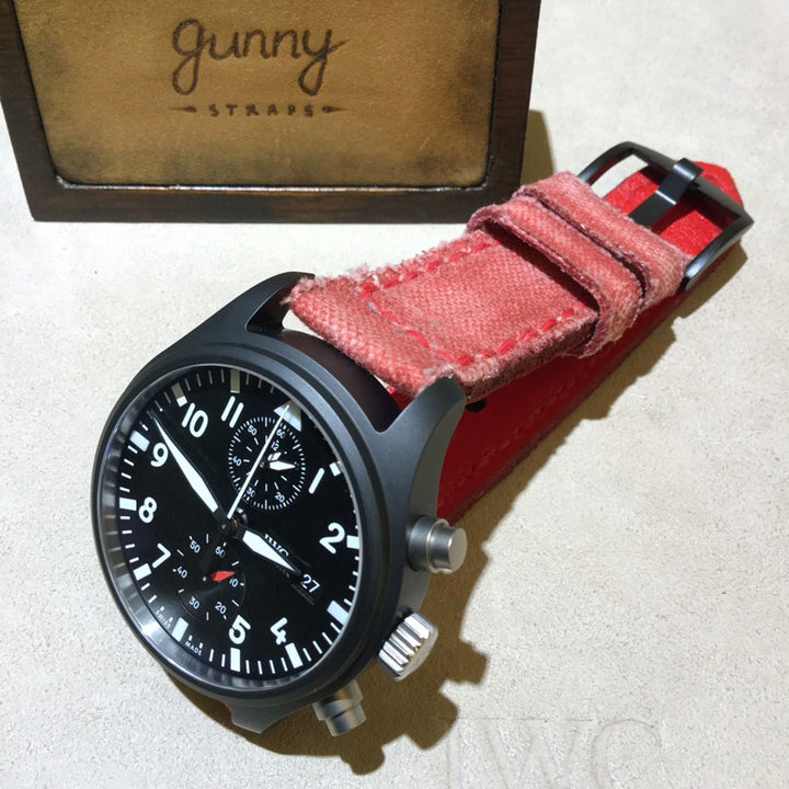 IWC Straps - Canvas Red No. 1