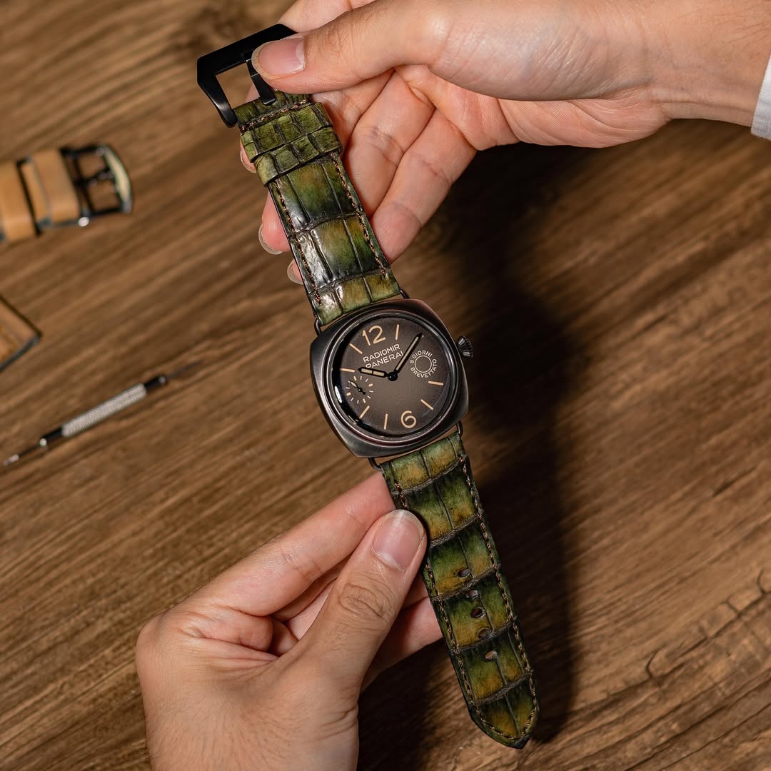 Panerai Radiomir Straps - Moss Croco