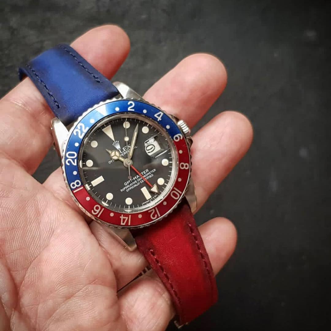 Rolex Straps - Deep Pepsi