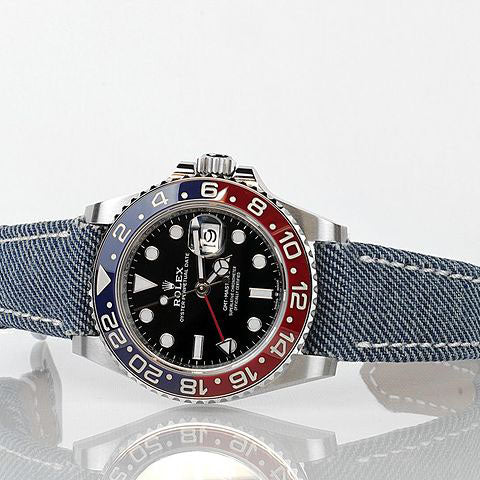 Rolex Straps - Denim Opaline Blue