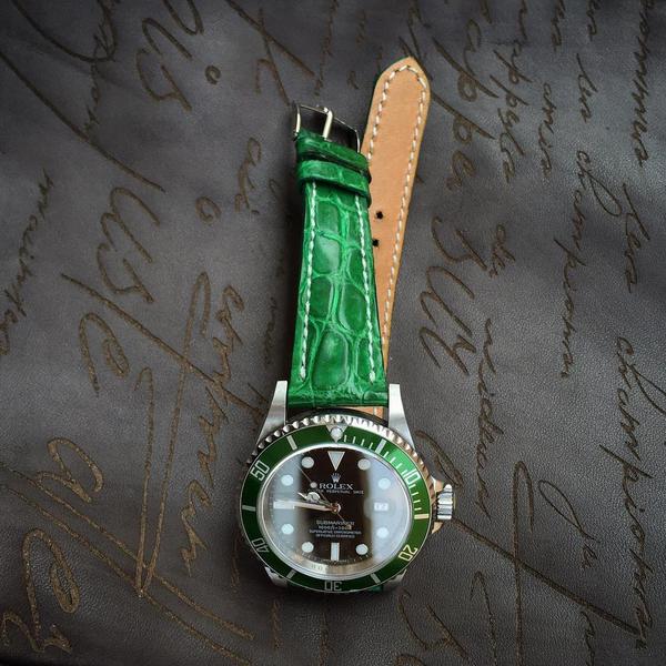 Rolex Straps - Emerald Croco