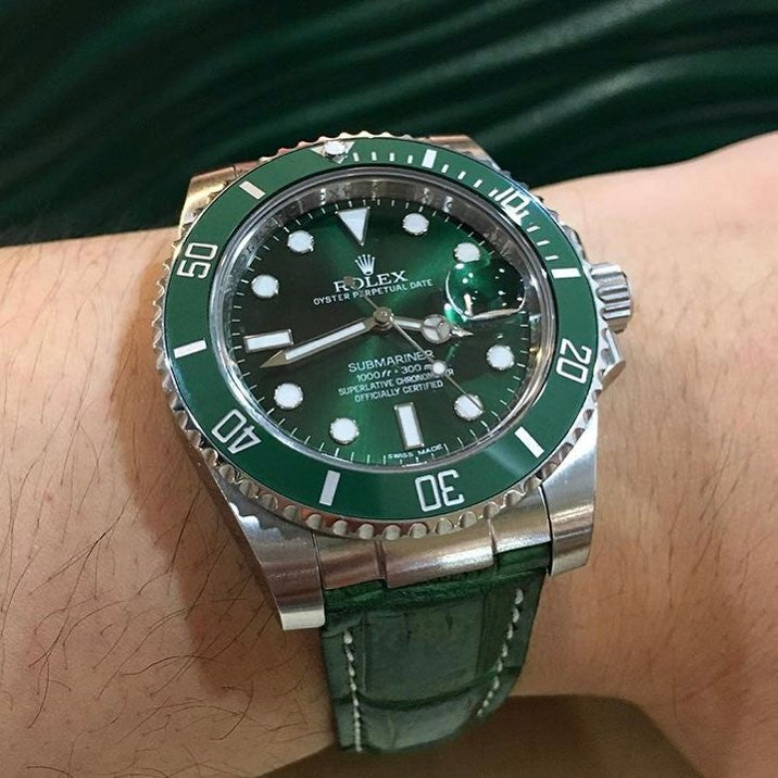 Rolex Straps - Croco Hulk