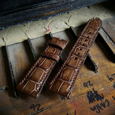 Rolex Straps - Ironwood Croco