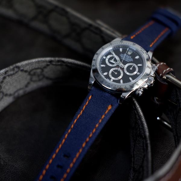 Rolex Straps -  Japanese Canvas Royal Blue