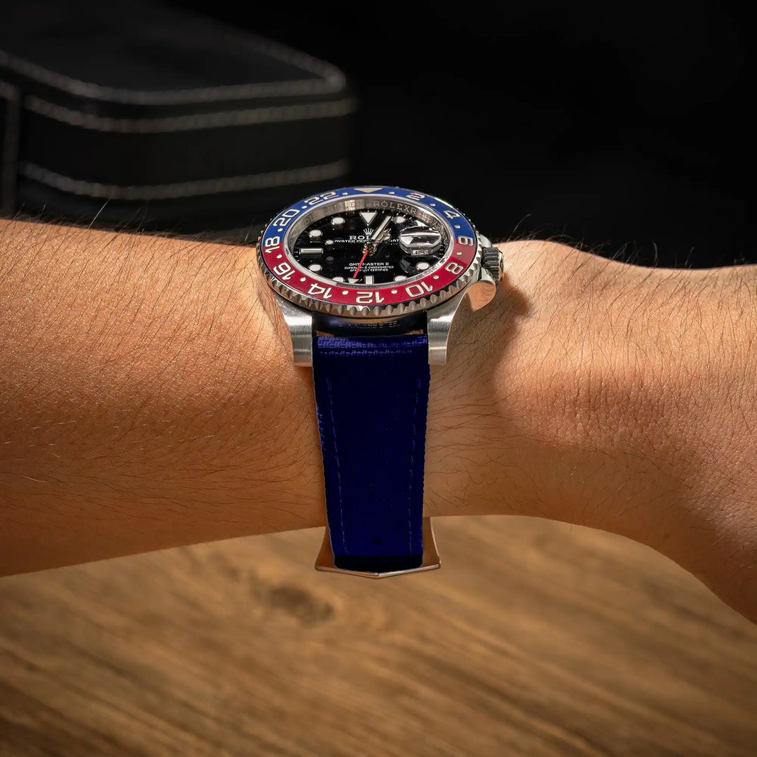 Rolex Straps - Navy Blue Sailcloth
