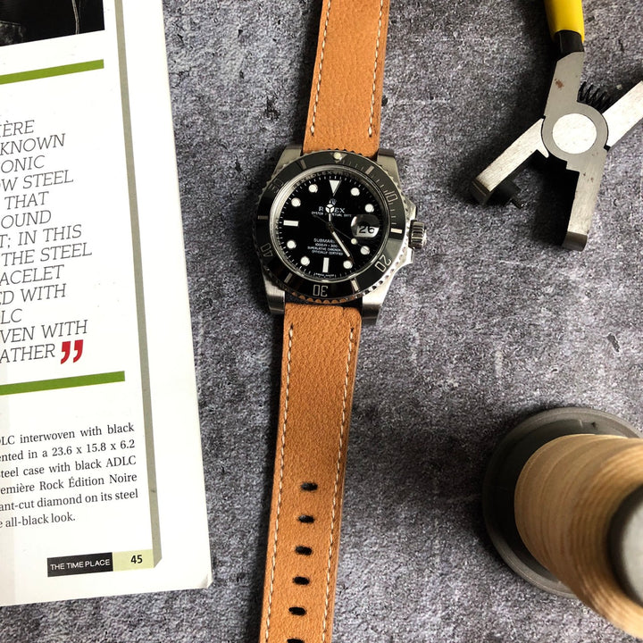 Rolex Straps - Pebble Tan