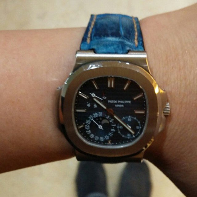 Patek Philippe Straps - Croco Sodalite