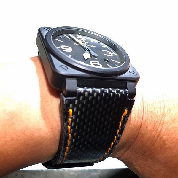 Bell & Ross Straps - BR Carbon Fiber