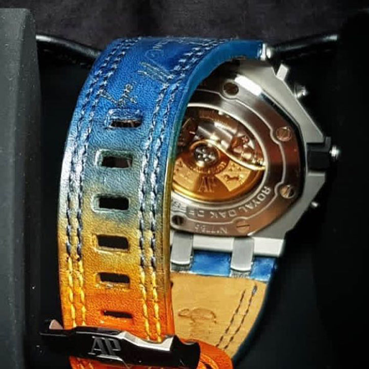 Audemars Piguet Straps - AP Blue Orange Patina Scritto