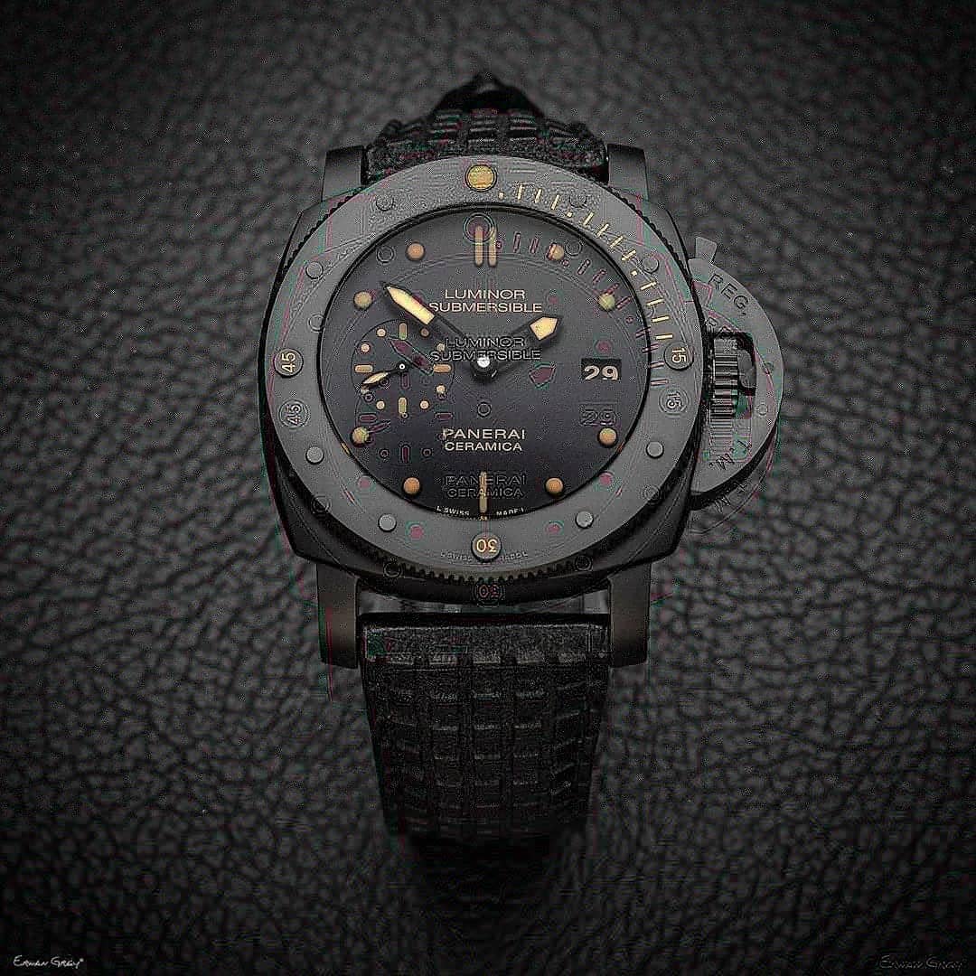 Panerai Submersible Straps - Chessboard Extreme Black