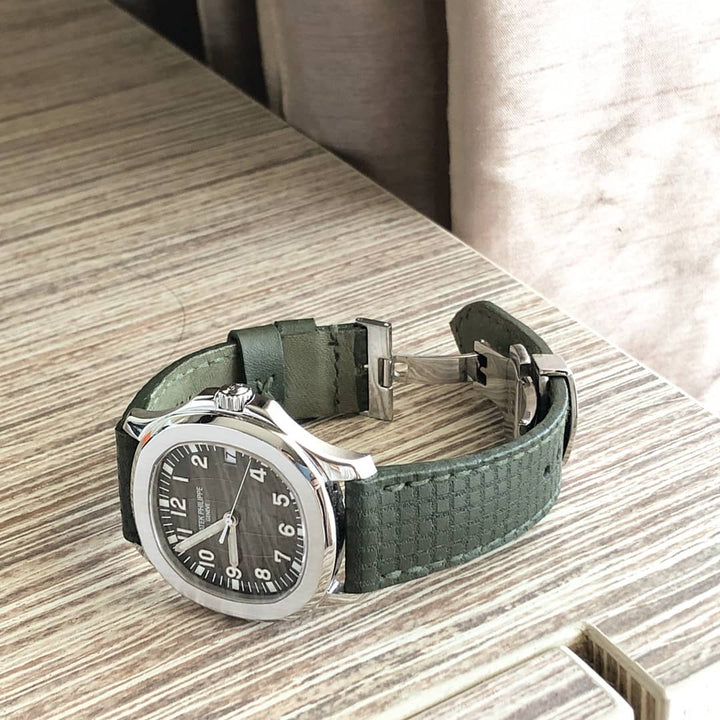 Patek Philippe Straps - Khaki Chessboard