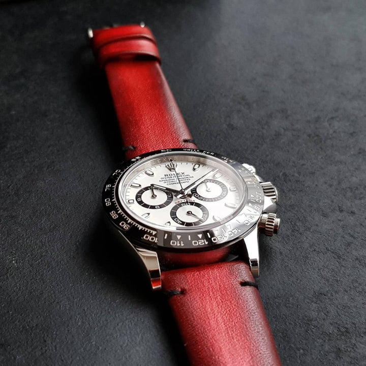 Rolex Straps -  Red Metallic