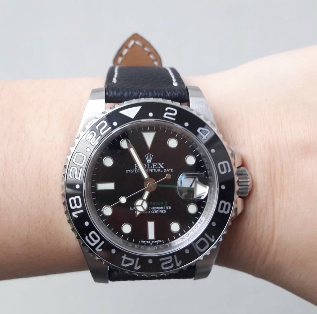 Rolex Straps - Pebble Black