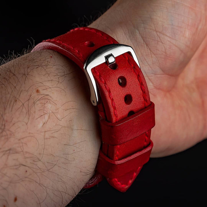 Panerai Submersible Straps - Vintage Red