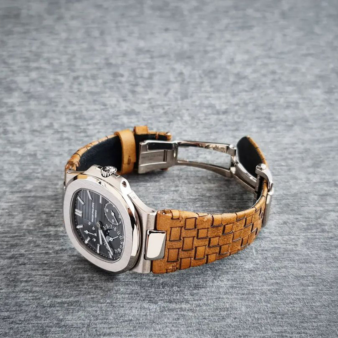 Patek Philippe Straps - Weaved 360 Tan