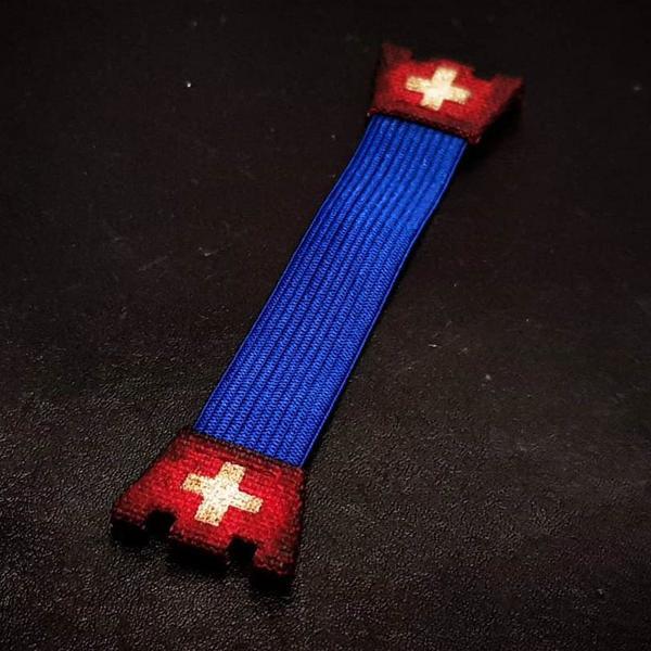AP Blue Kolor With Vintage Swiss Flag