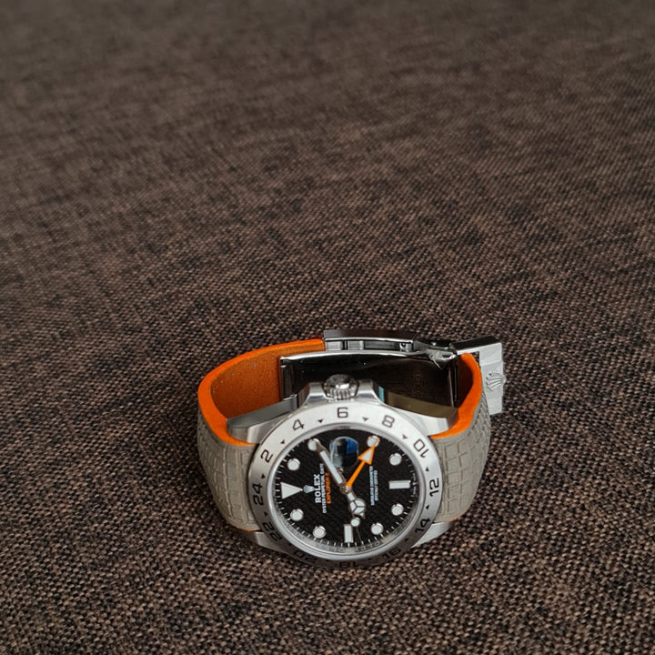 Chessboard Titanium With Orange Edge