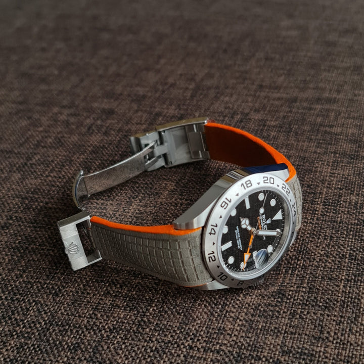 Chessboard Titanium With Orange Edge