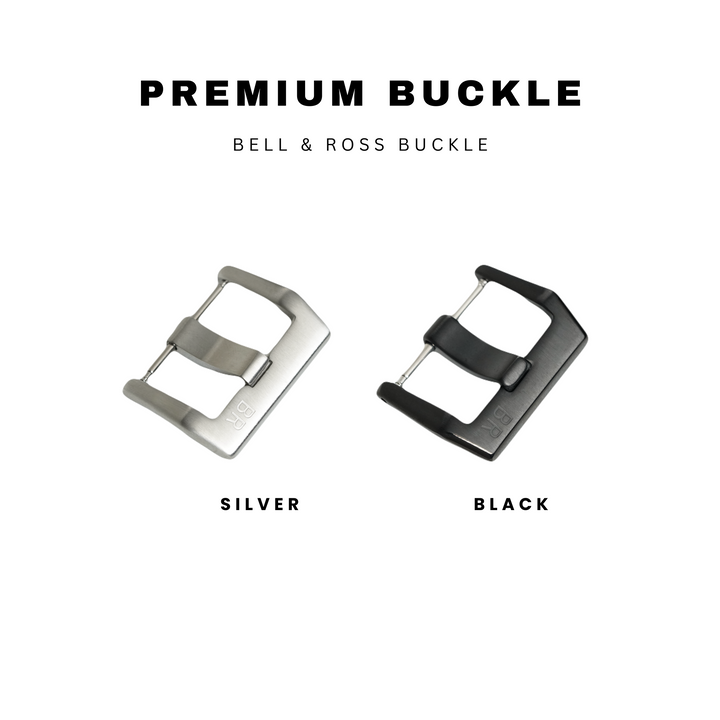 Bell & Ross Straps - BR Black Perforated