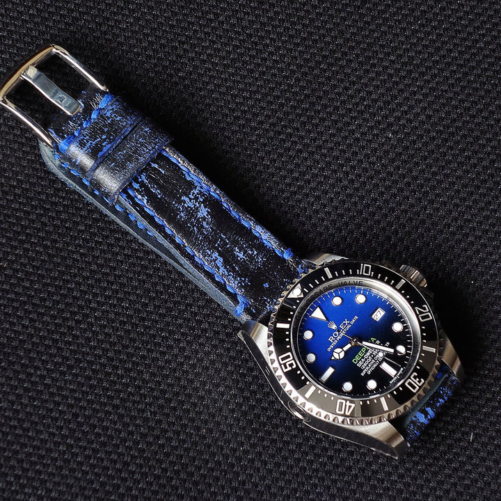 Rolex Straps - Blue Blackbay