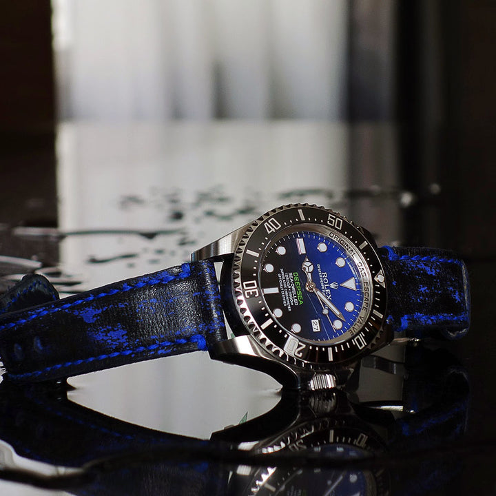 Rolex Straps - Blue Blackbay