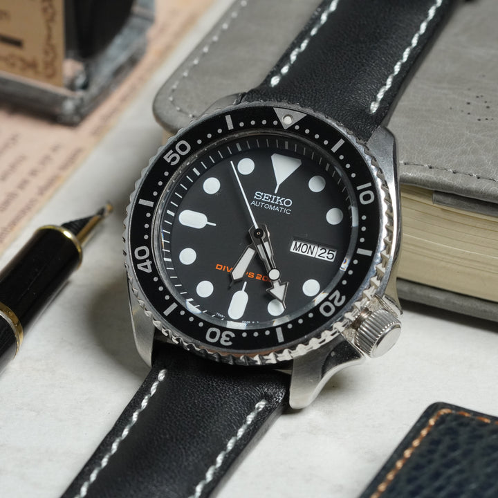 Seiko Straps - Black Padded