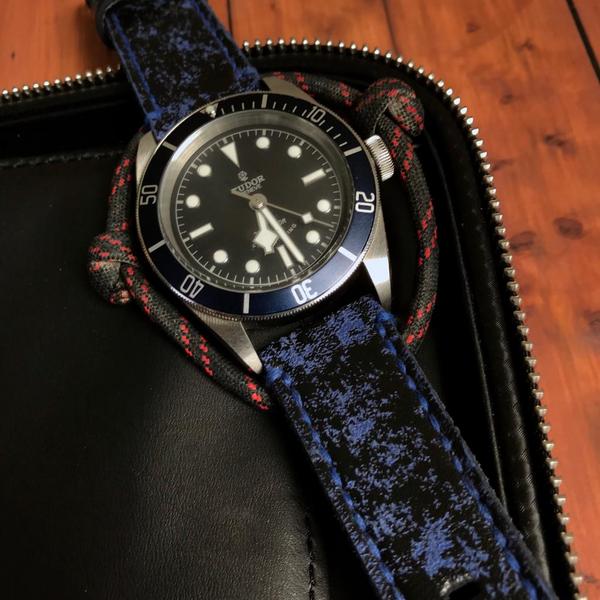 Tudor Straps - Blue Blackbay