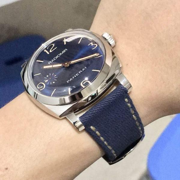 Panerai Radiomir Straps -  Japanese Canvas Royal Blue