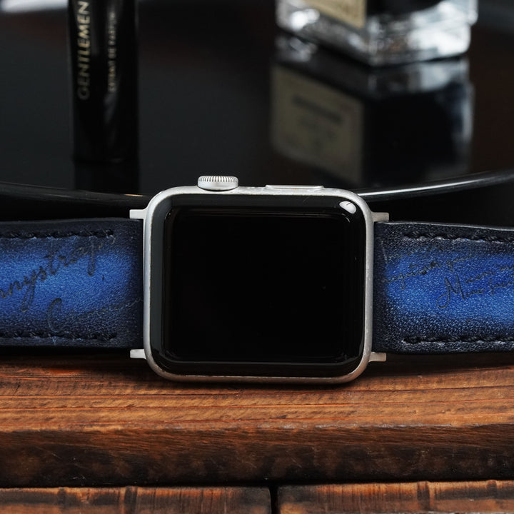 Apple Watch Straps - Blue Patina Scritto