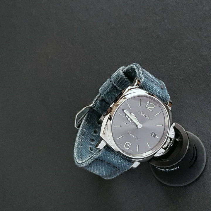 Panerai Luminor Straps - Canvas Airforce Blue