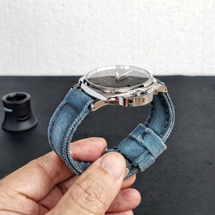 Panerai Luminor Straps - Canvas Airforce Blue