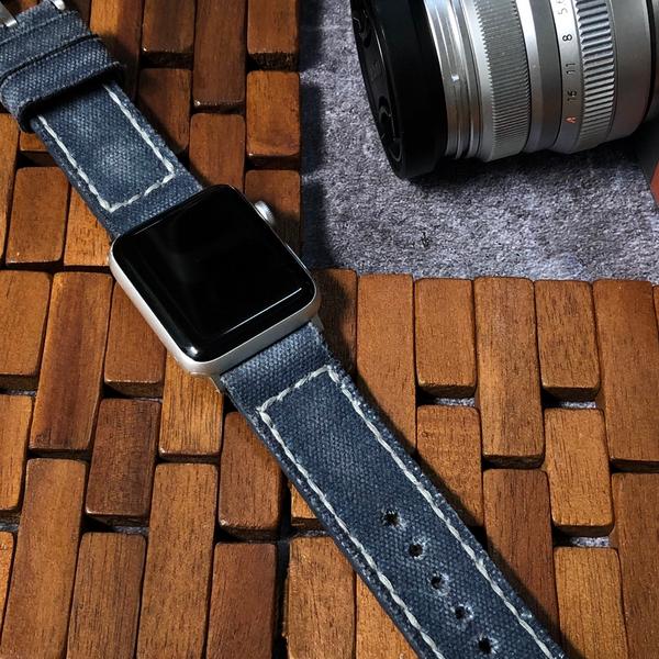 Apple Watch Straps - Canvas Purplish Gray No. 7