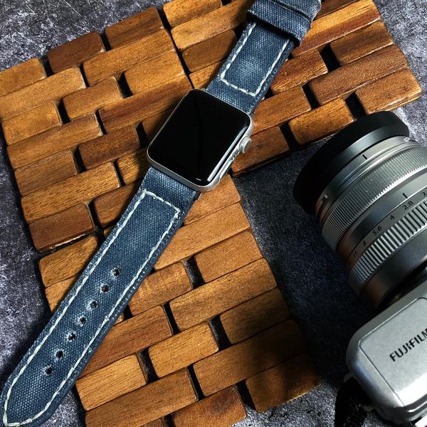 Apple Watch Straps - Canvas Purplish Gray No. 7