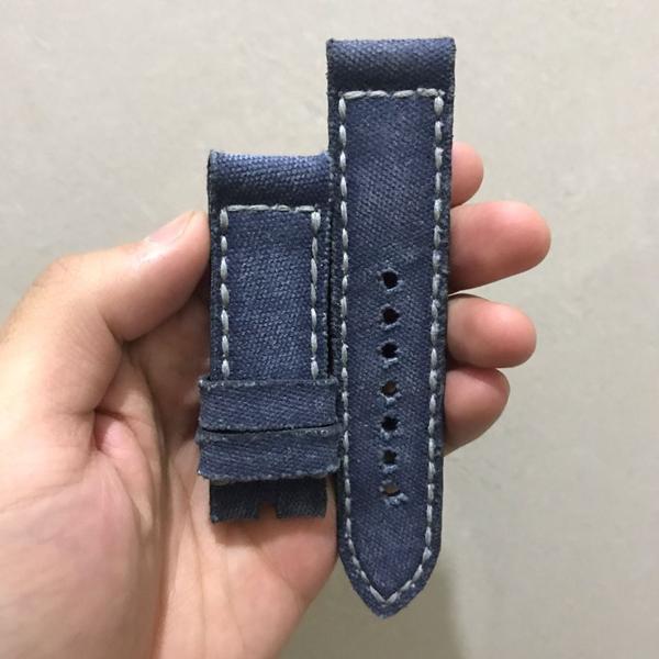 Panerai Luminor Straps - Canvas Purplish Gray No. 7